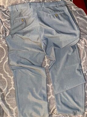 Ralph Lauren Men's Light Blue Dress Pants with Belt Loops